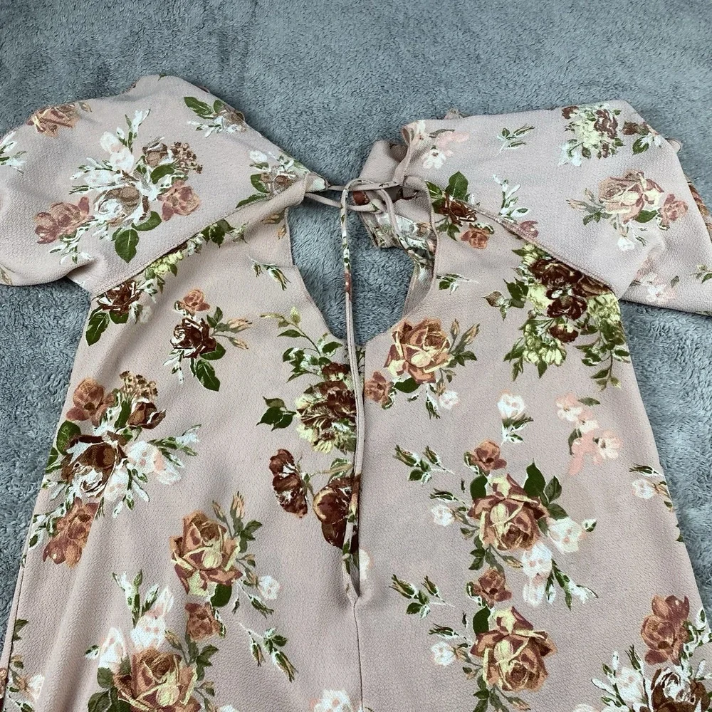 MOON‎ KISS Floral Off Shoulder Blouse Womens Small Pink